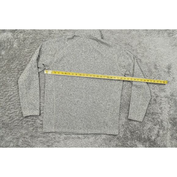 Eddie Bauer Beige Pullover Sweater, L, Polyester, Quarter Zip Fleece - Picture 4 of 7